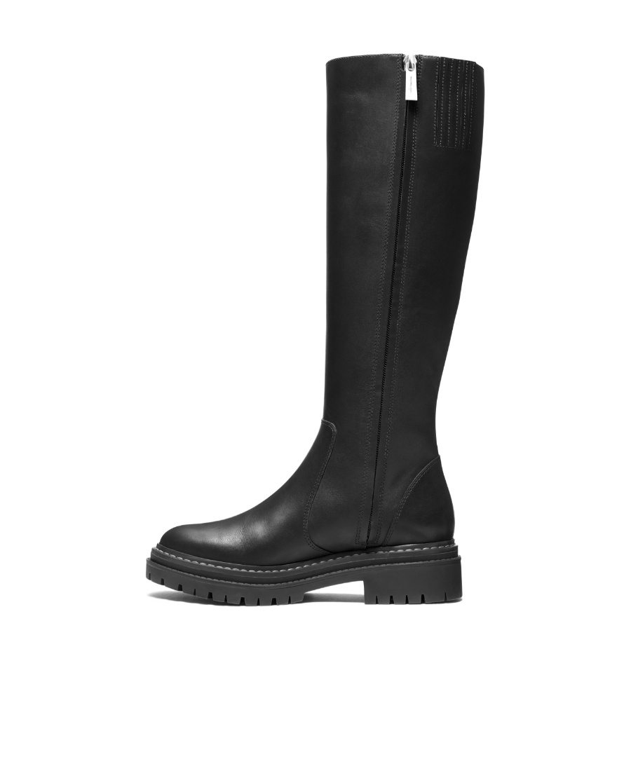 Michael Michael Kors Regan Leather Boots In Black