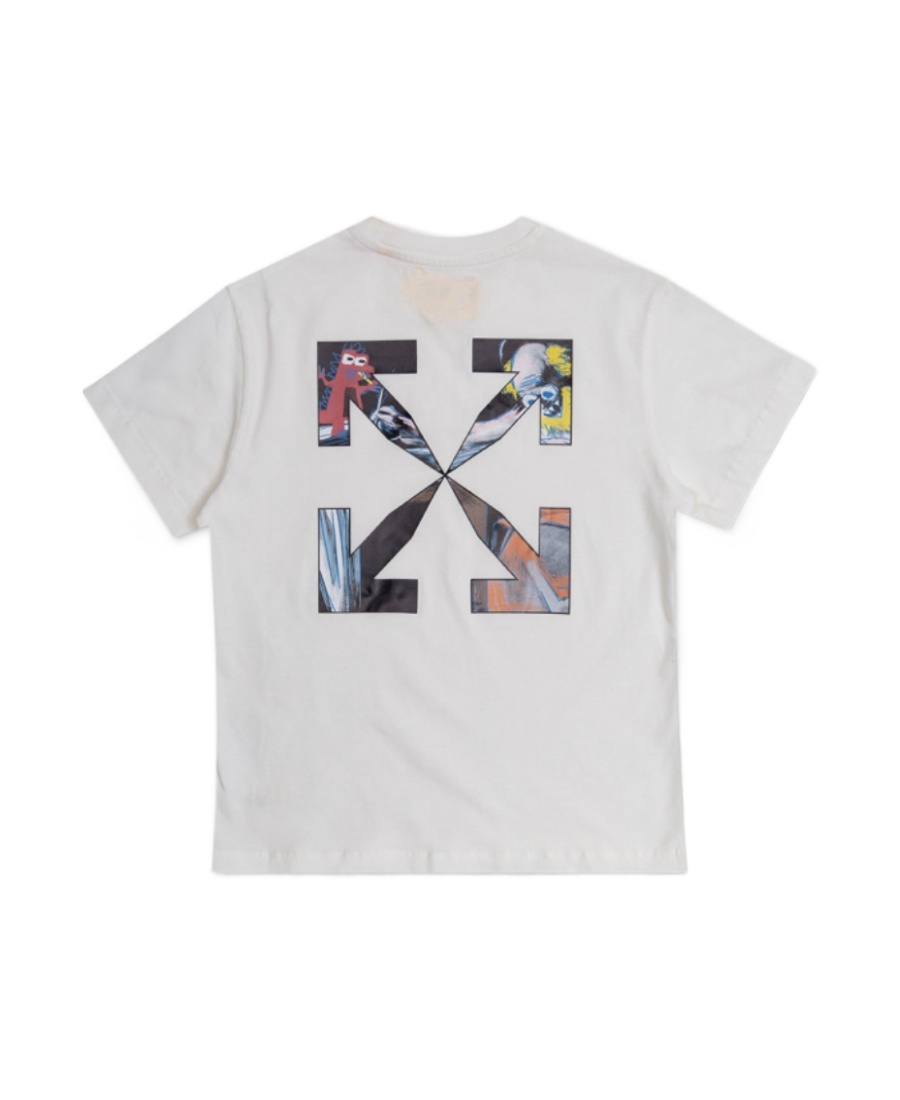 Off-white Arrows-motif Cotton T-shirt In White