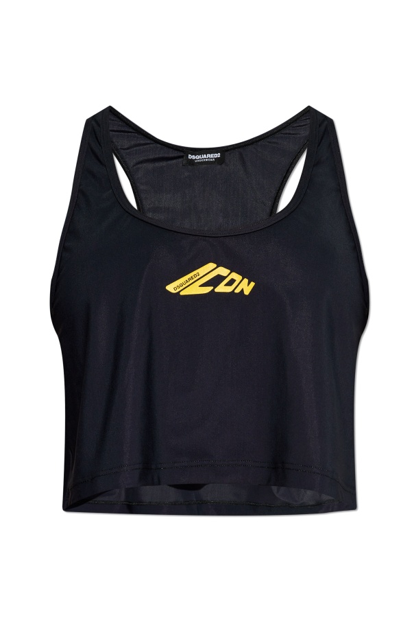 Dsquared2 Short Top In Black