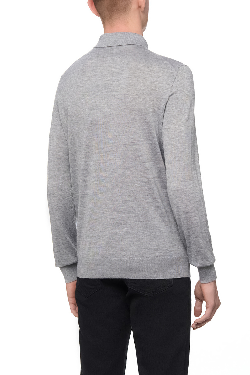 Shop Zegna Mélange Polo Shirt In Gray