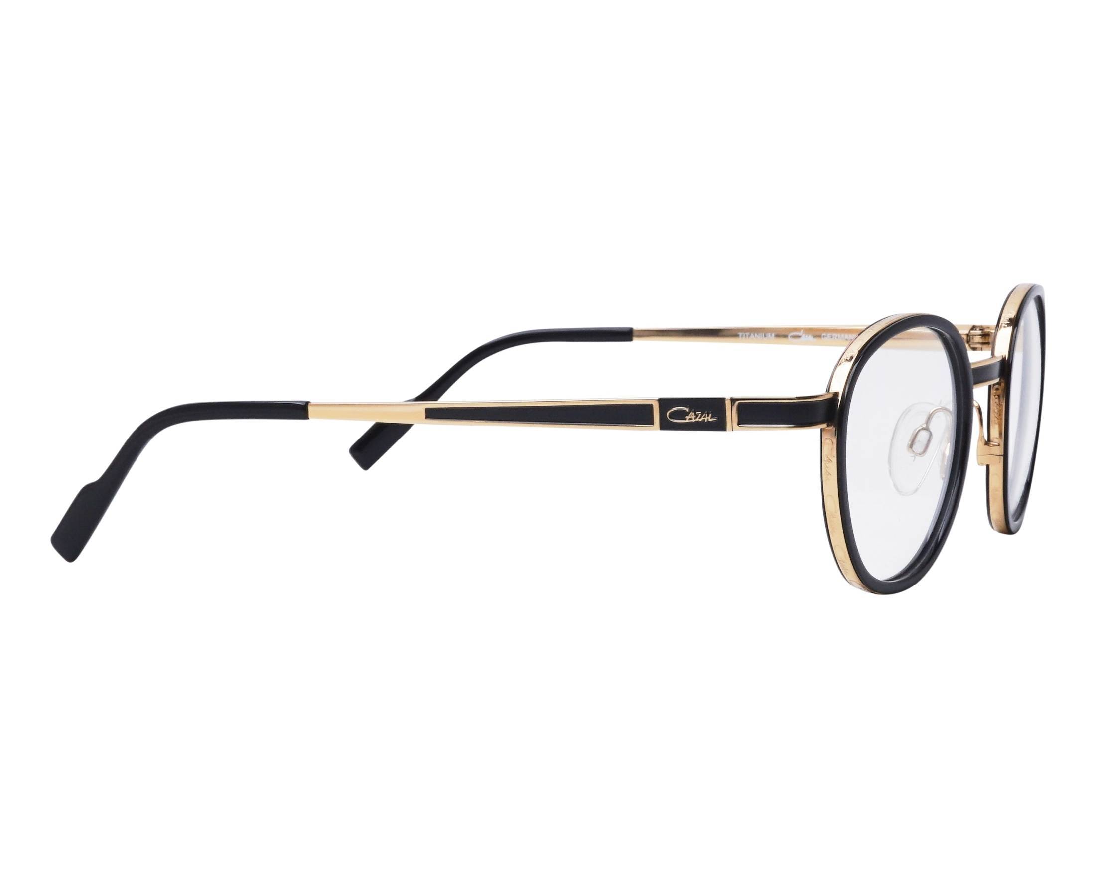 Cazal Polished-effect Round-frame Glasses In White