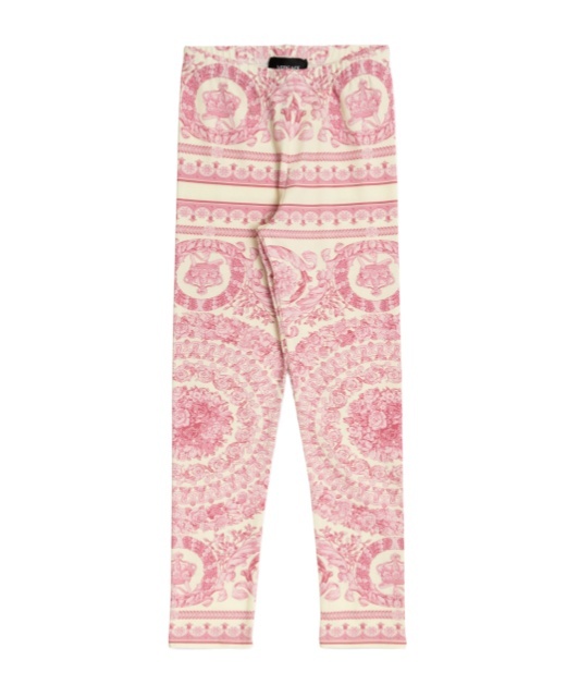 Versace Patterned Leggings In Pink