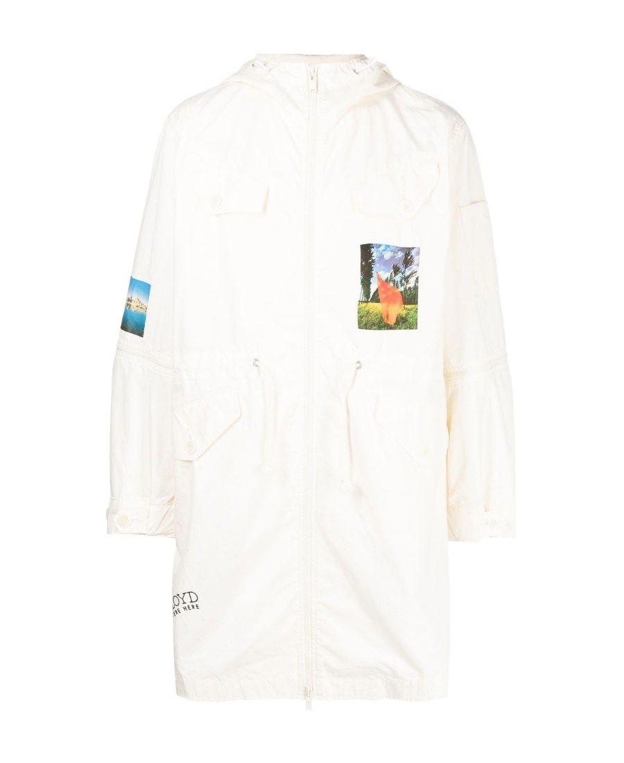 Undercover Pink Floyd Photograph-print Parka In White