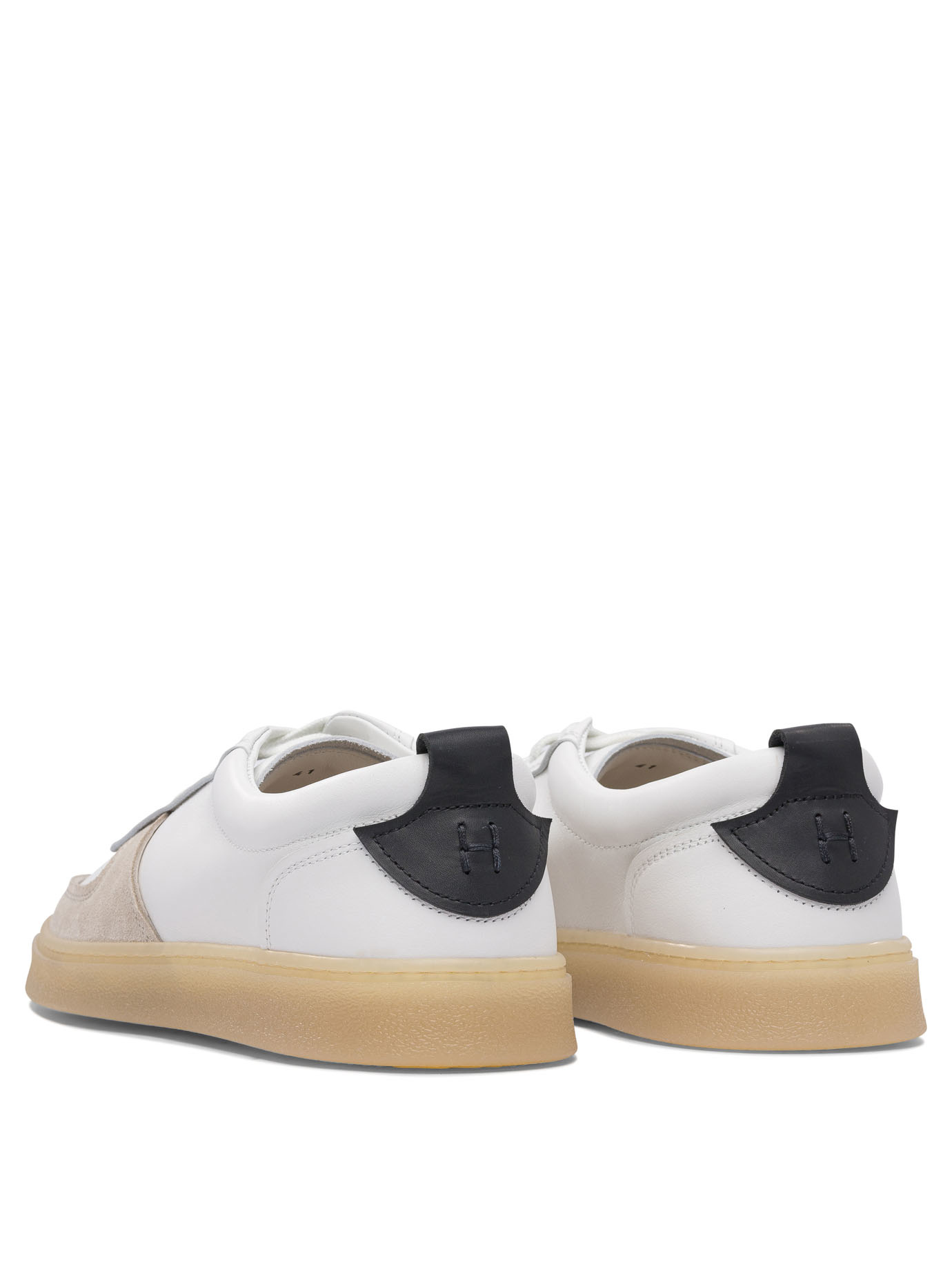Henderson Baracco Slip-on Sneakers With Smooth Leather In Beige