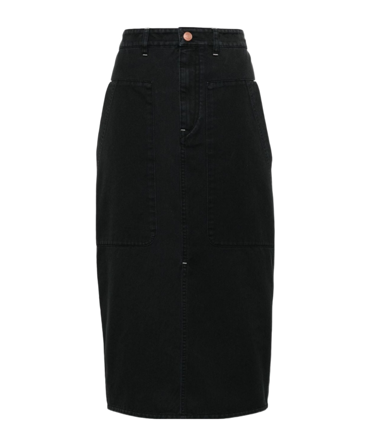 ISABEL MARANT ÉTOILE PENCIL TWILL MIDI SKIRT