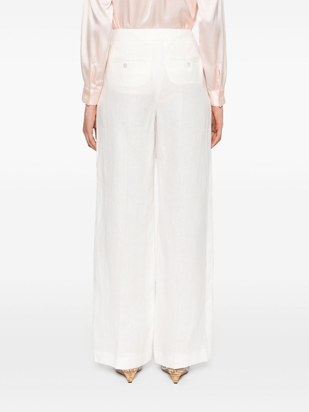 Lardini Belt Loops Slacks In White