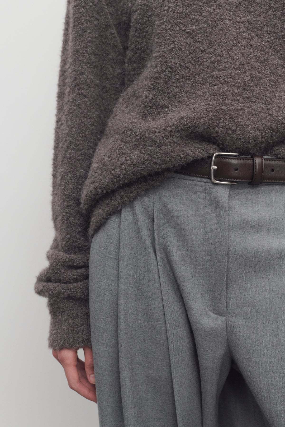 The Row Long-sleeved Sweater In Brown
