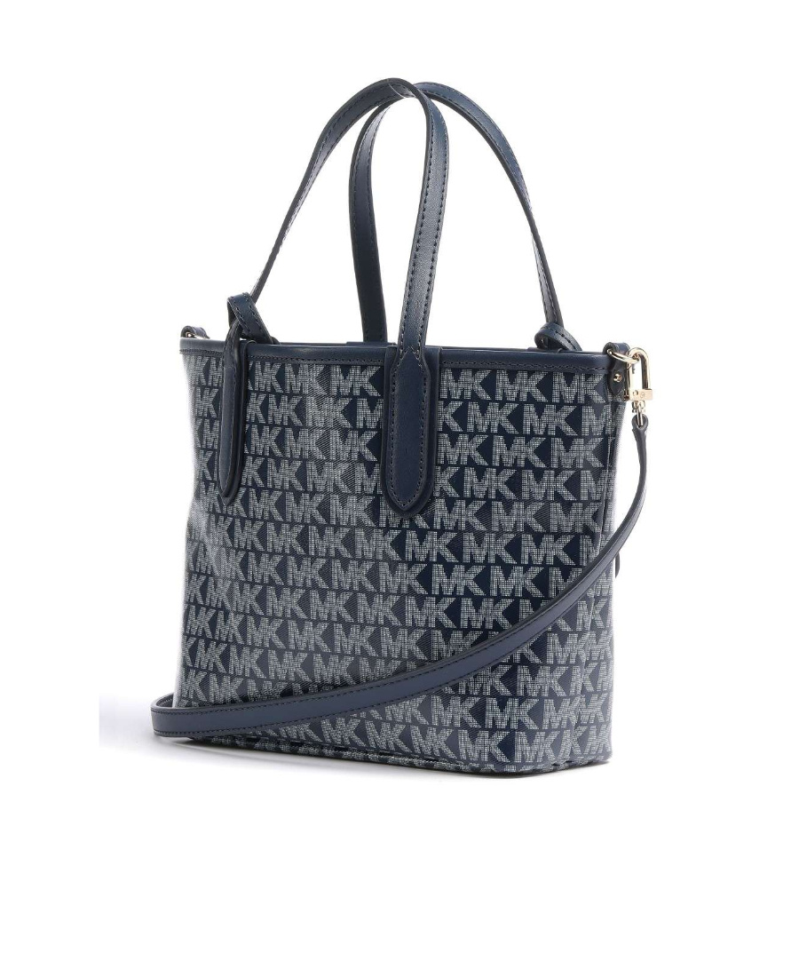 Michael Kors Eliza Monogram-print Tote Bag In Black