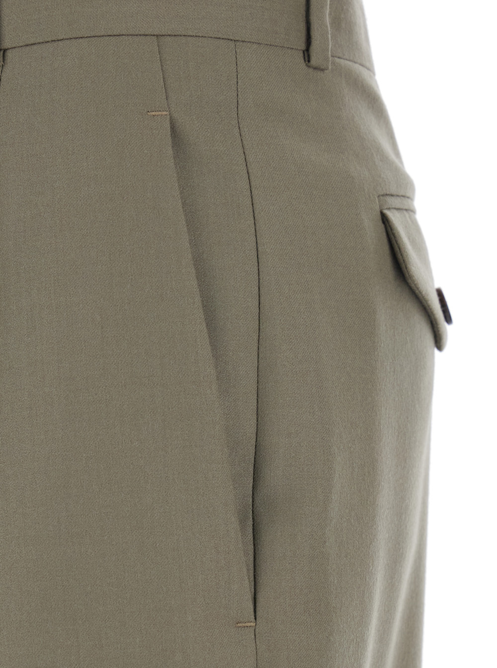 The Row Belt Loop Casual Pants In Green