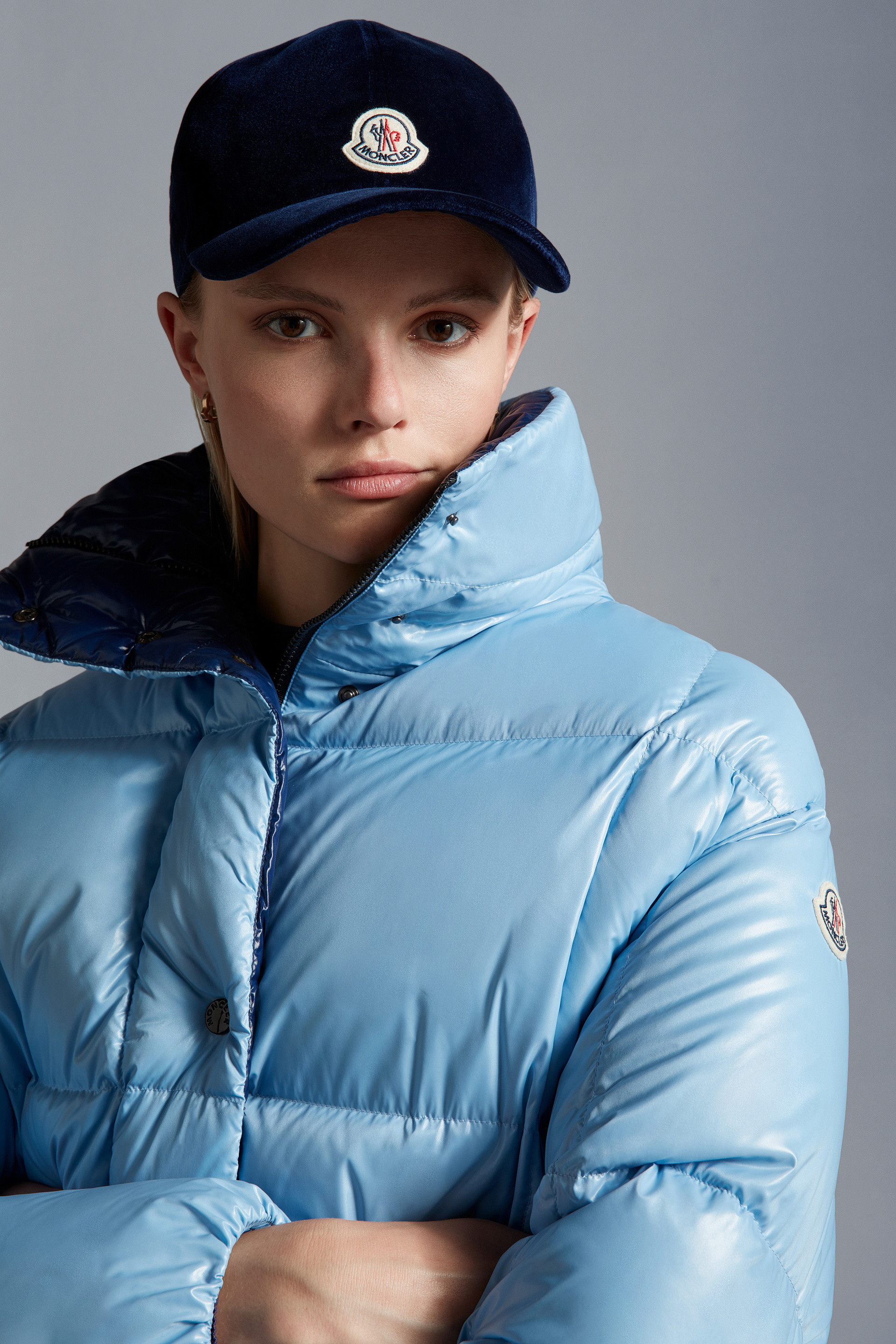 MONCLER VELVET BASEBALL CAP