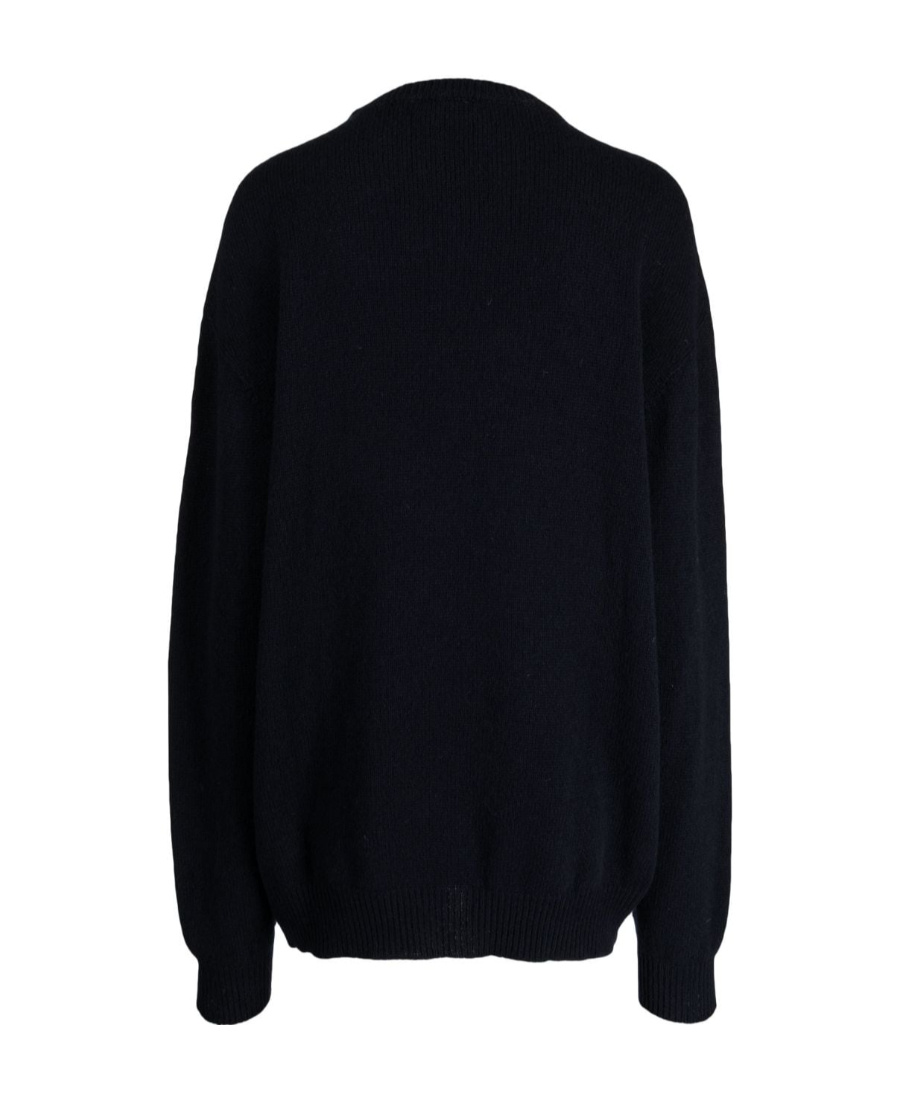Joshua Sanders Smiley Face Pattern Sweater In Black