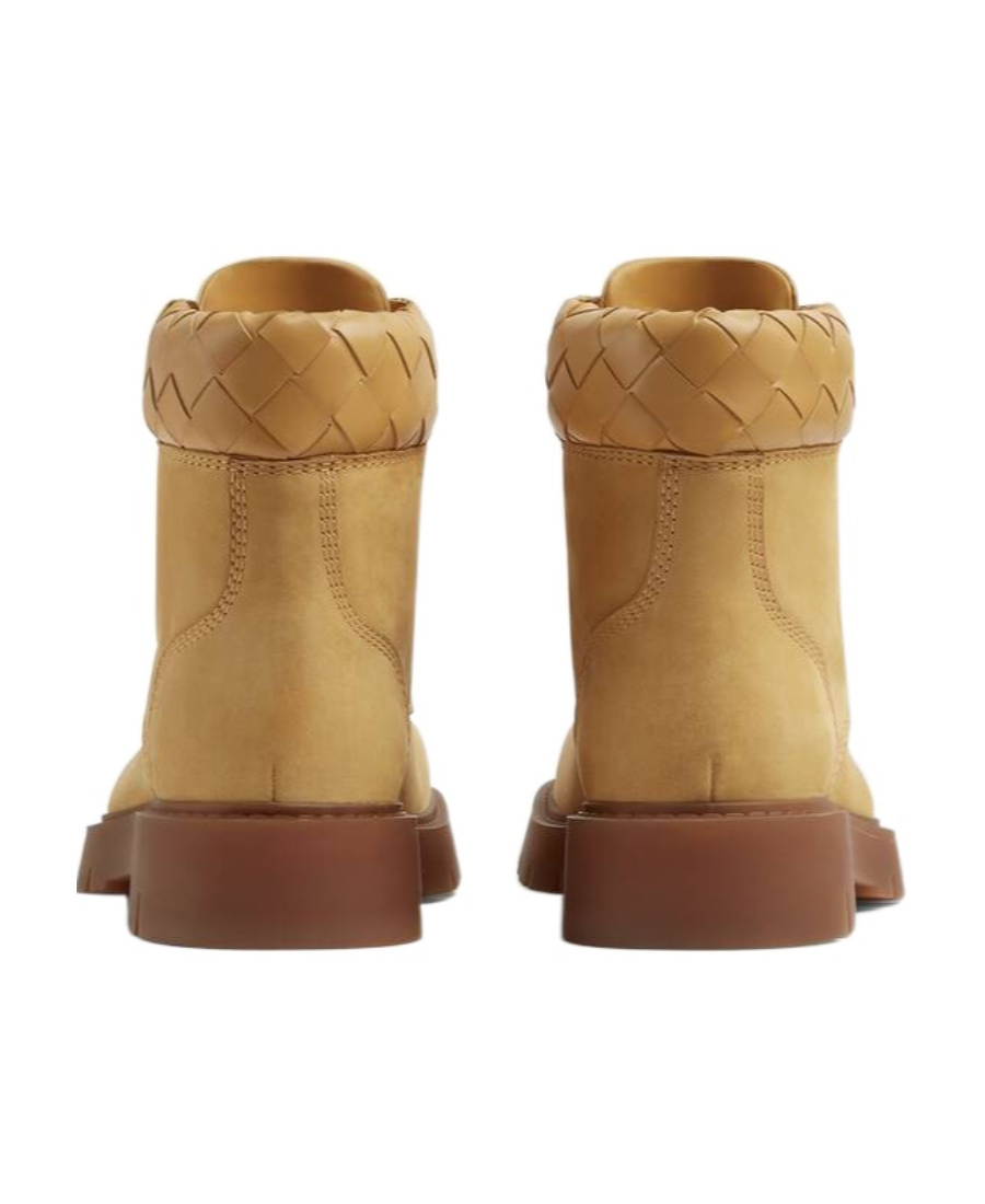 Bottega Veneta Haddock Lacing Boots In Brown