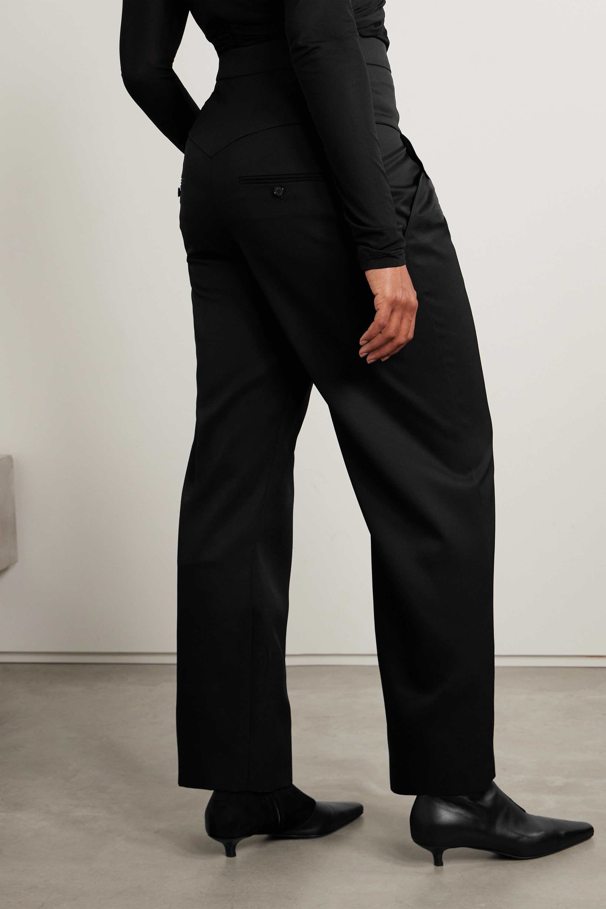 Isabel Marant High-waisted Casual Pants In Black