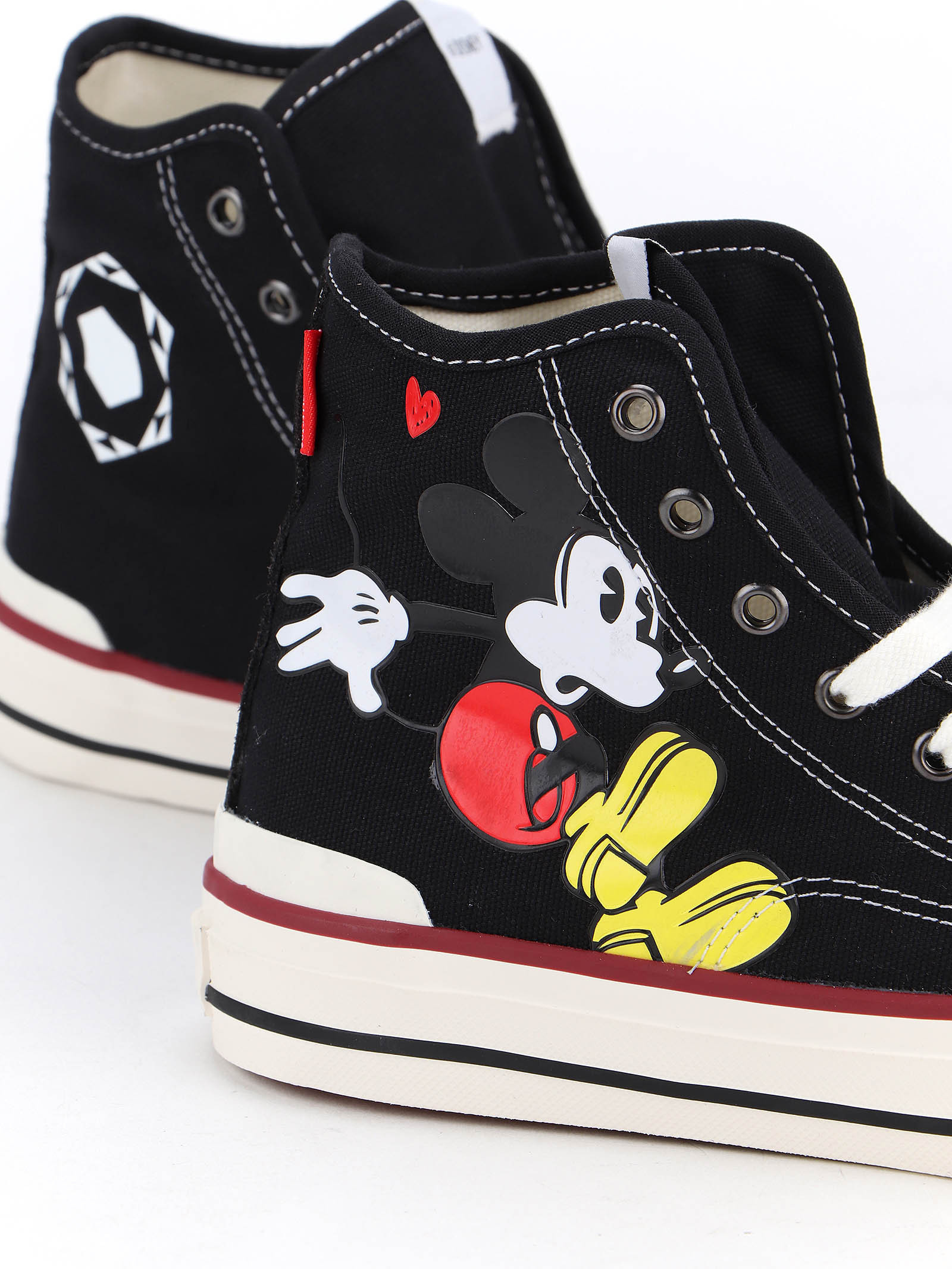 Moa Master Of Arts Master Collector High-top Mickey Mouse In Black