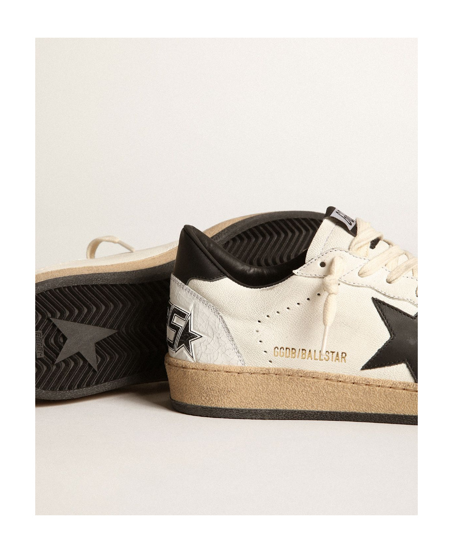 Golden Goose Deluxe Brand Ball Star Sneakers With Nappa Leather In White