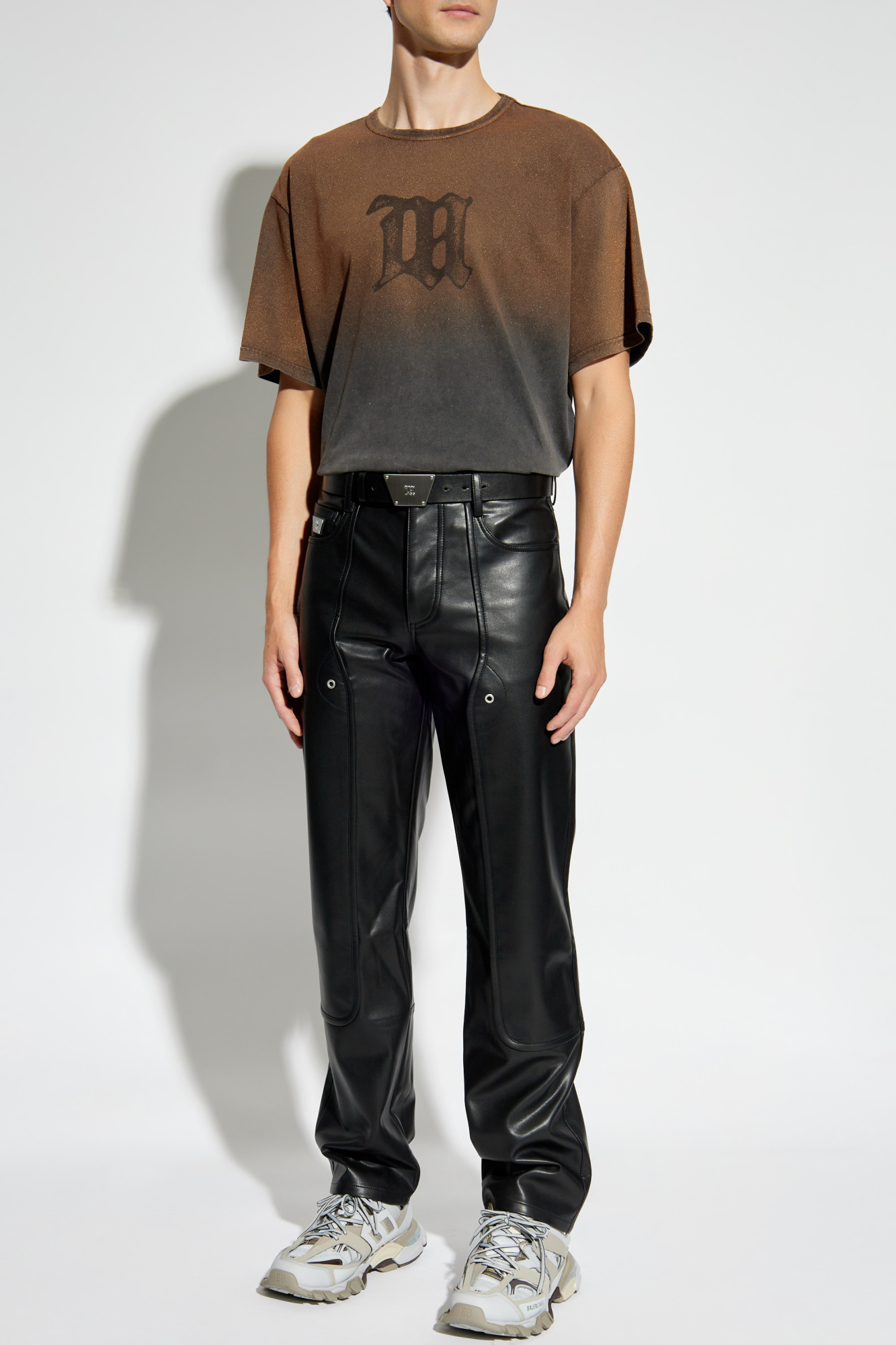 Misbhv Appliqué-logo Trousers In Black