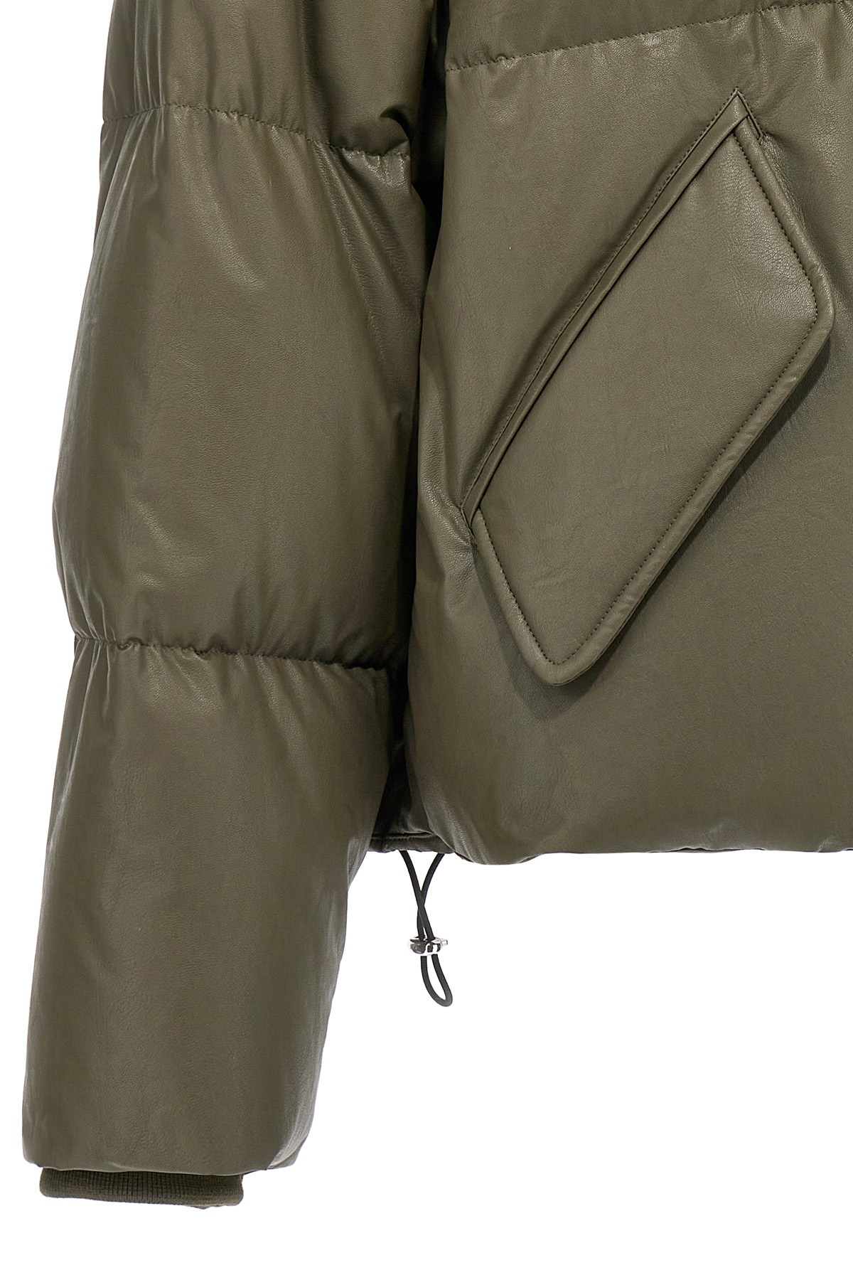 Mm6 Maison Margiela High-neck Puffer Coat In Green
