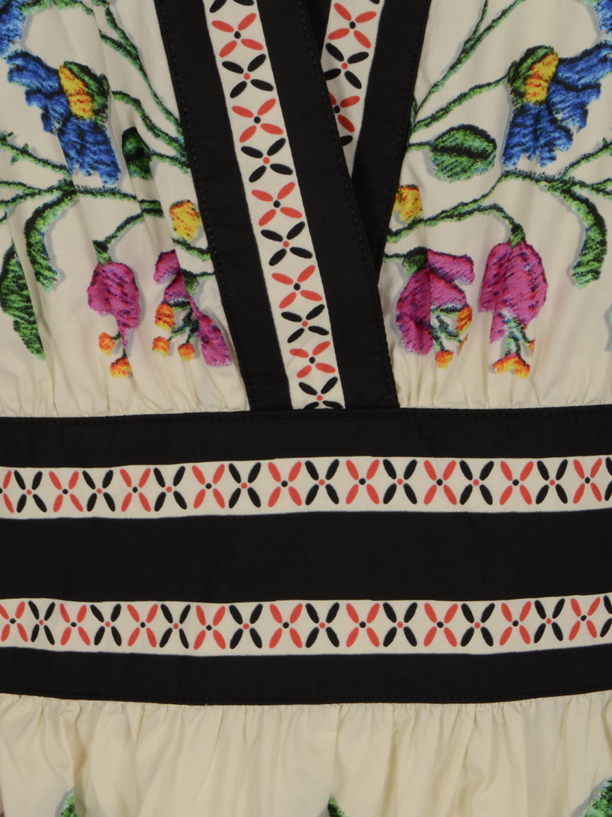 La Doublej Margherita Cotton Dress In Multi