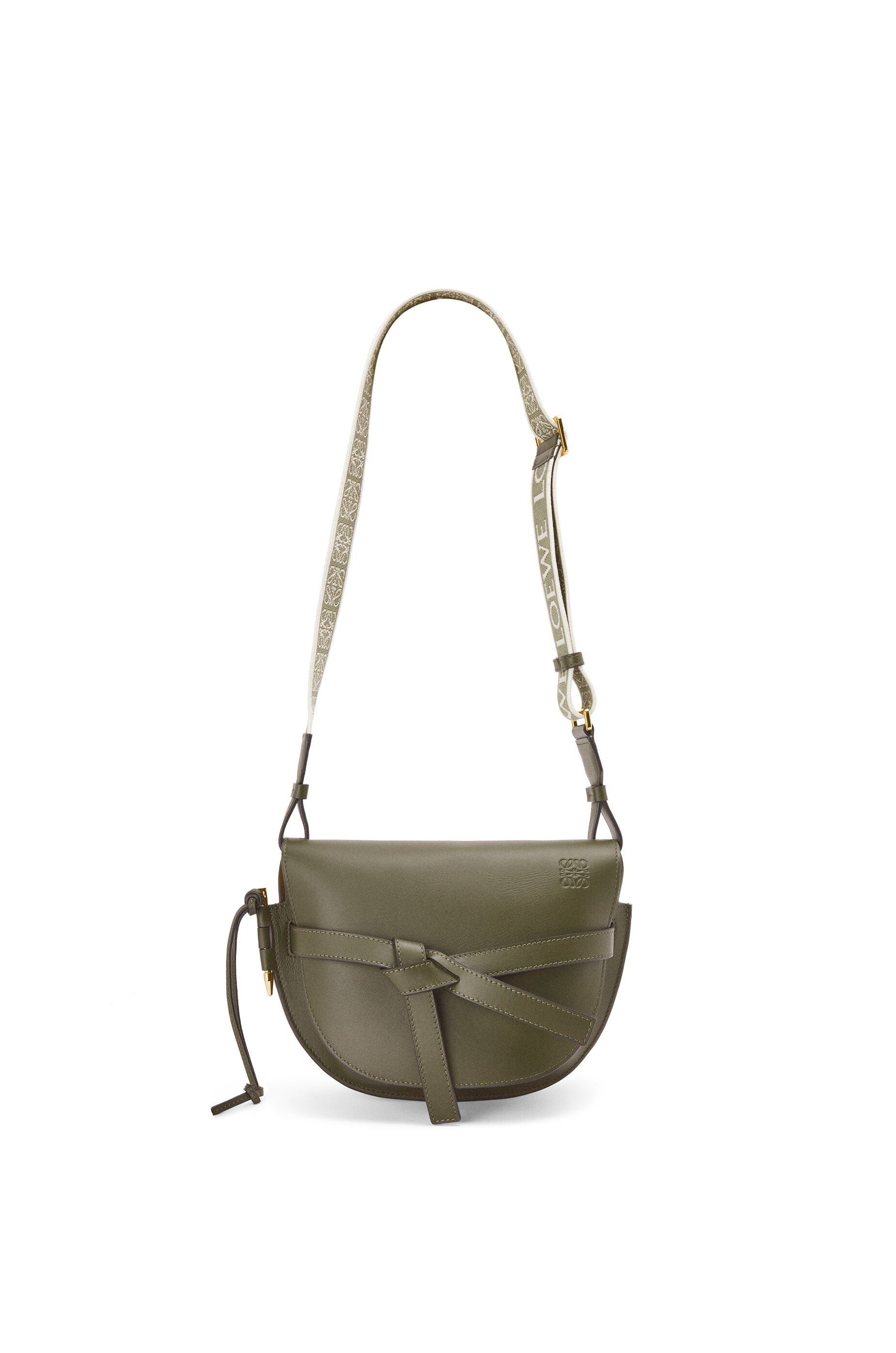 Loewe Gate Small Leather Cross-body Bag In Green