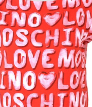 Moschino A Printed Dress In Red