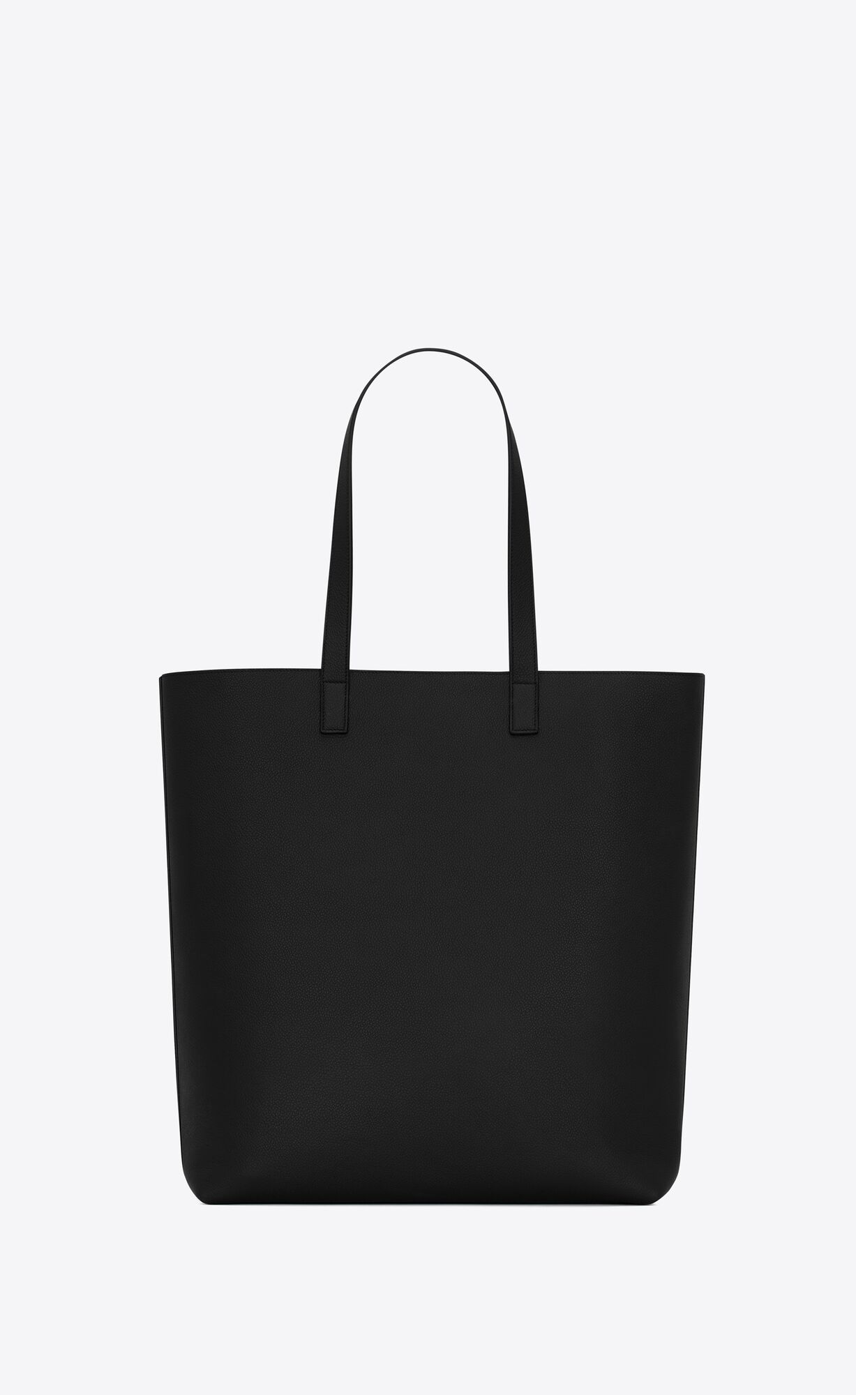 Saint Laurent Grained-effect Tote Bag In Black