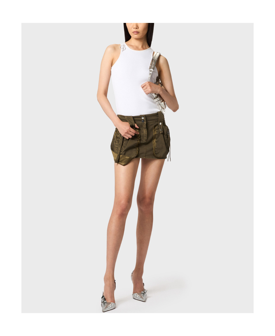 Blumarine Rib Vest In White