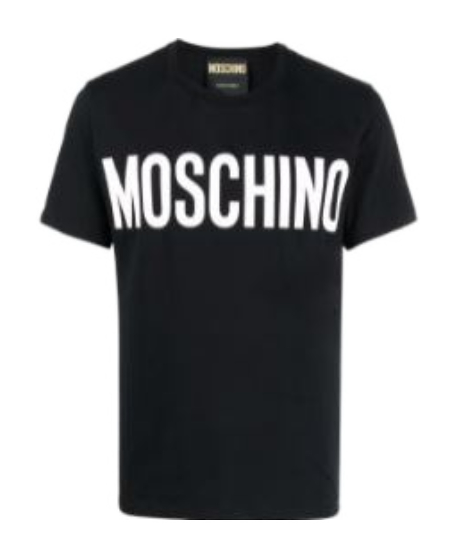 Moschino Logo-print Short-sleeve T-shirt In Black
