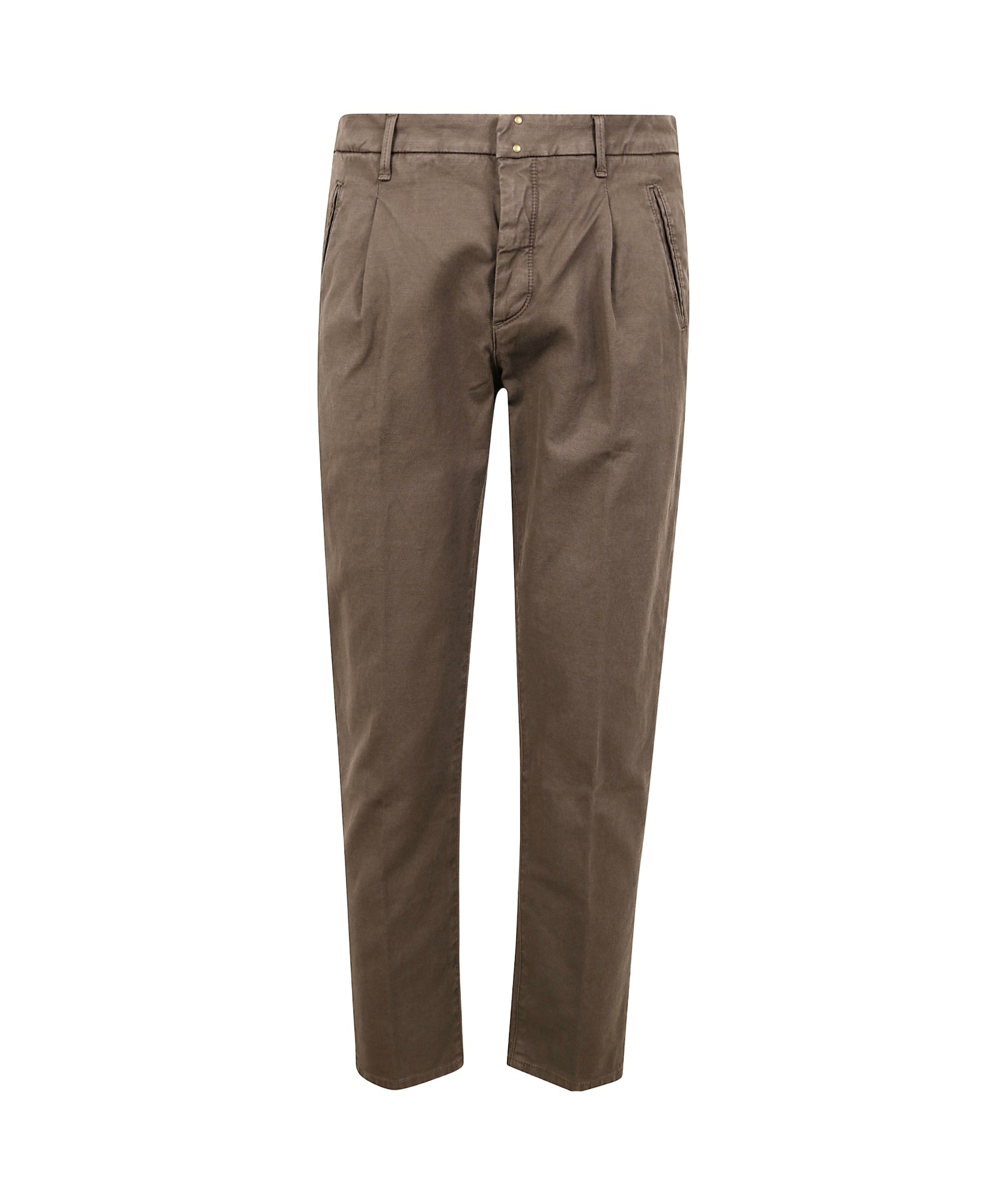 Incotex Pantalone Special Ppt Stretch Solid In Dark Brown