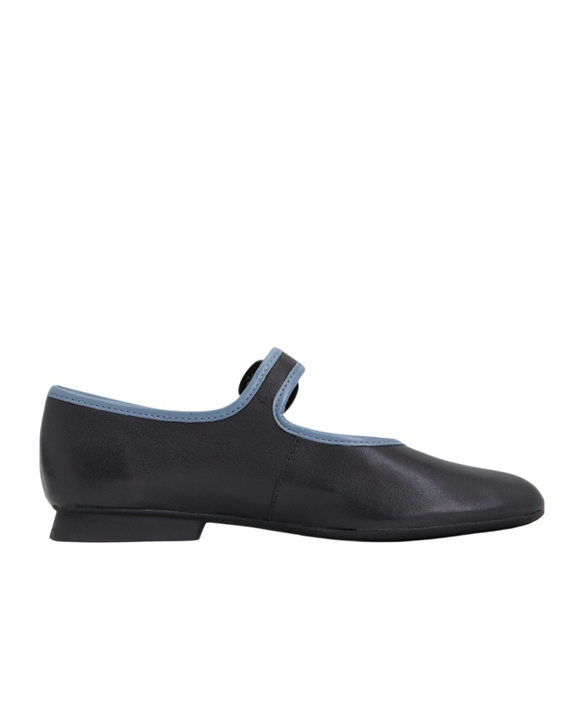 Camper Twins Flat Ballet Shoes In Black