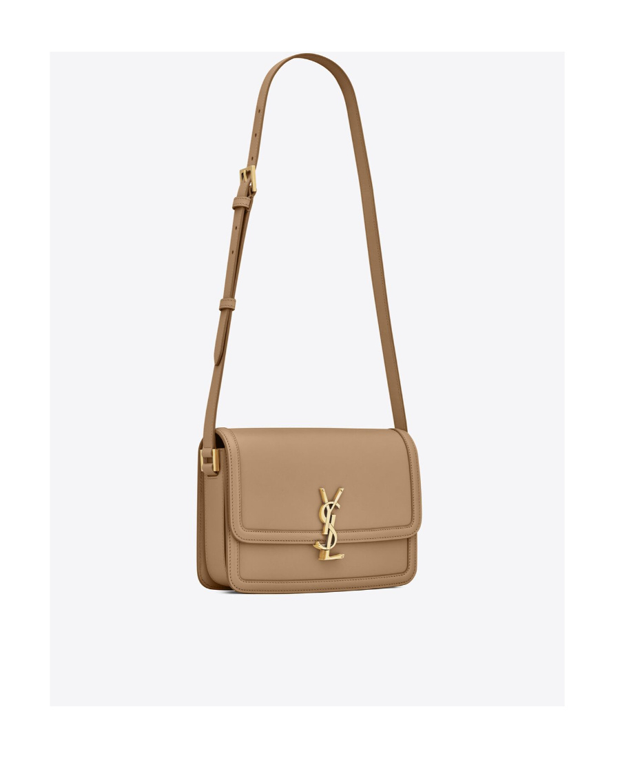 Saint Laurent Medium Solferino Shoulder Bag In Brown