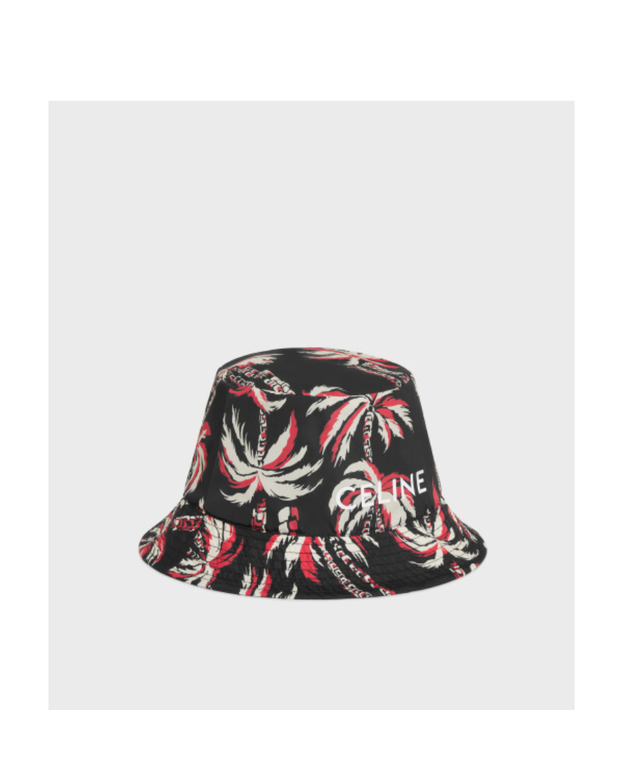 Celine Logo Hat In Black