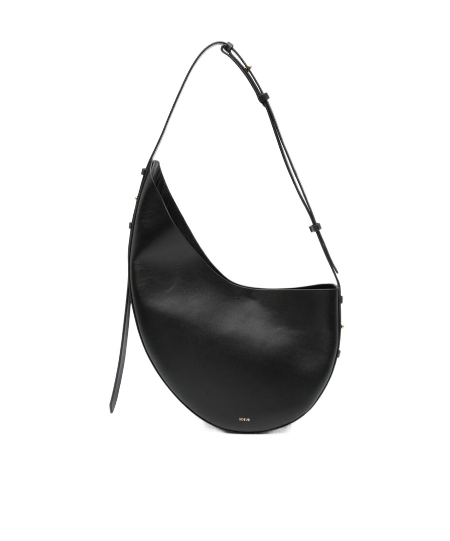 Soeur Asymmetrical Shoulder Bag In Black