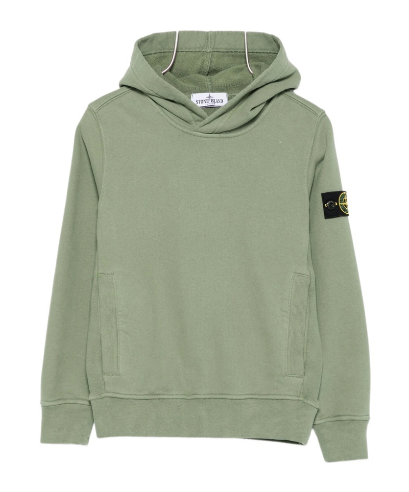 Stone Island Long-sleeved Sweatshirt In Green