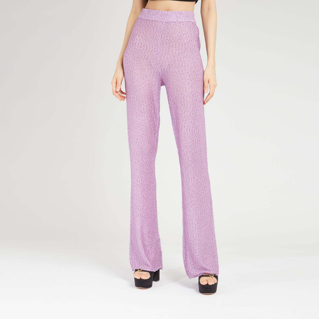 Remain Birger Christensen Elastic Waist Casual Pants In Purple