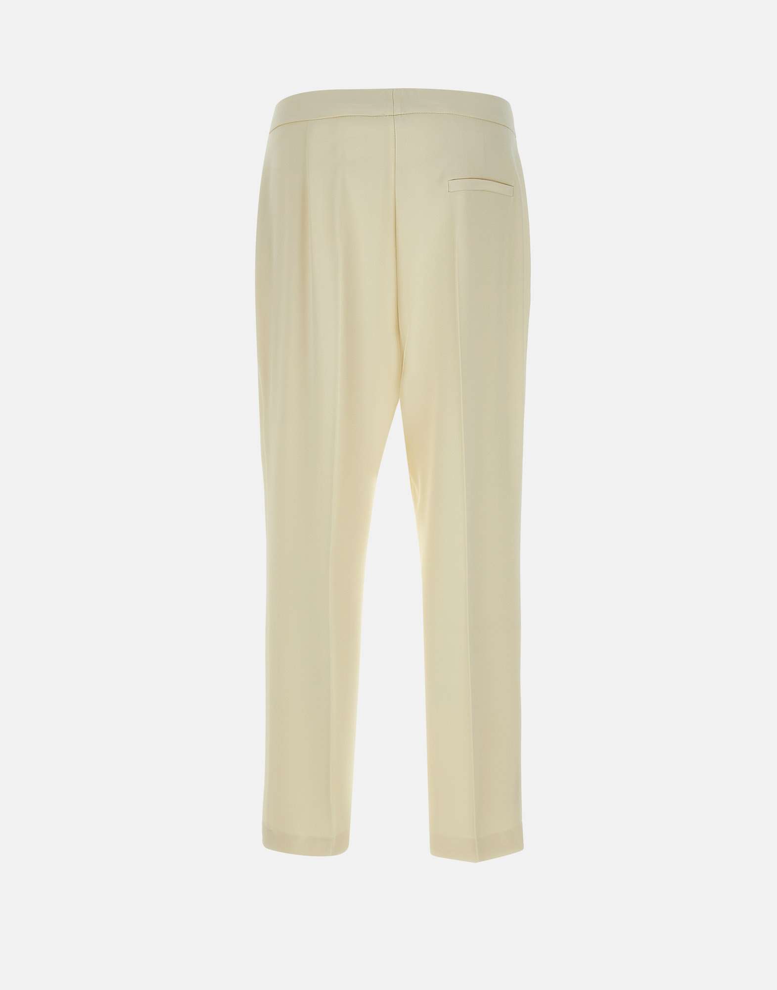 Kaos High-waisted Tapered Trousers In Neutral