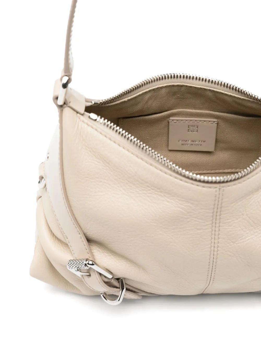 Givenchy Small Voyou Shoulder Bag In Natural Beige