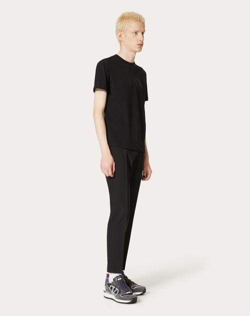 Valentino Basic Crew Neck T-shirt In Black