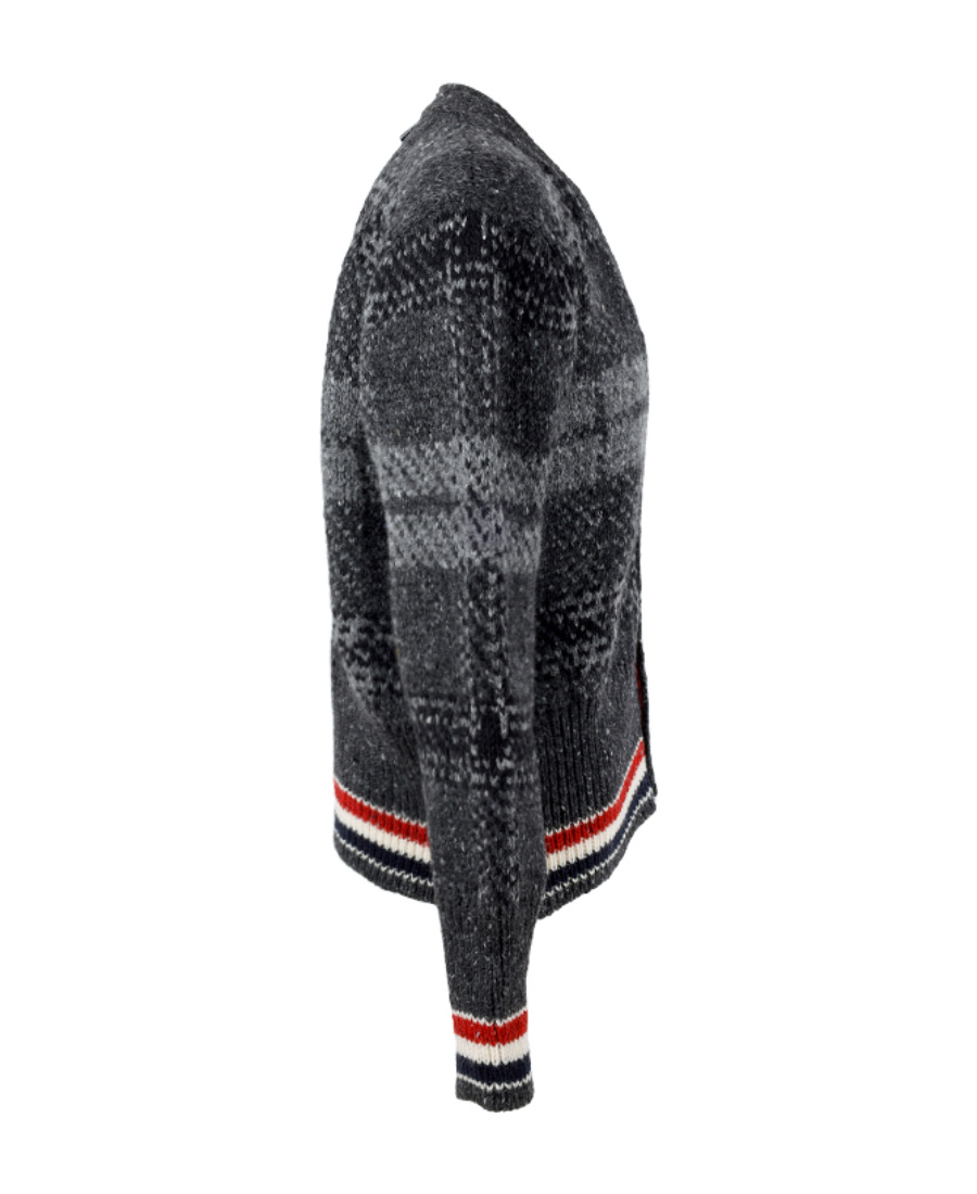 Thom Browne Wool Cardigan In Black