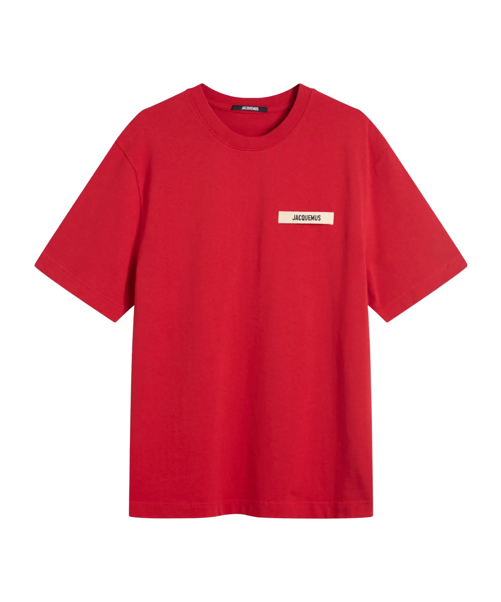 Jacquemus Round Neck Short Sleeve T-shirt In Animal Print