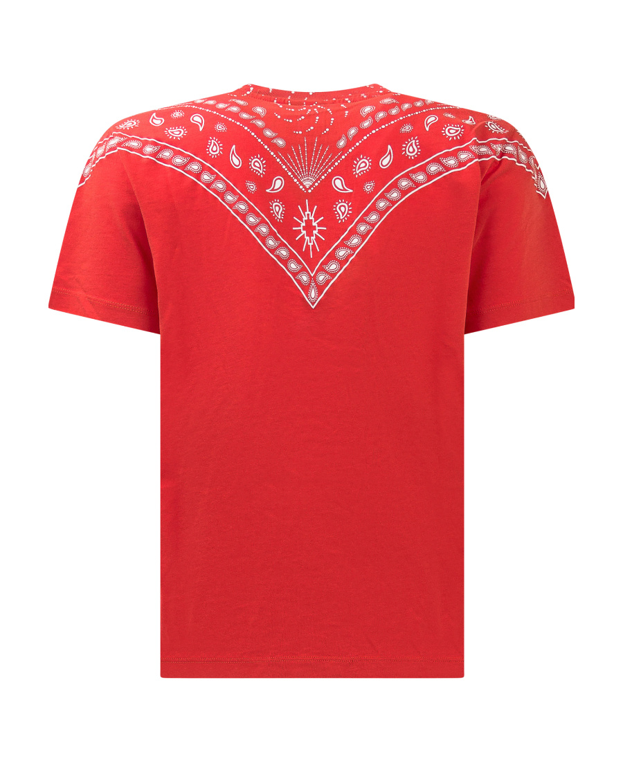 Marcelo Burlon County Of Milan Kids Bandana Printed Crewneck T-shirt In Red