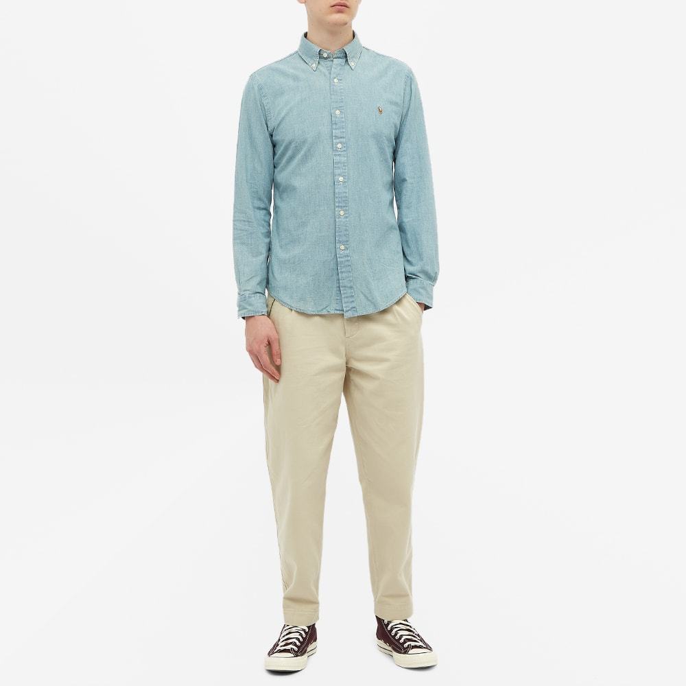 Polo Ralph Lauren Men Light Blue Logo Embroidered Shirt, Xl Luxury Shirts For Men Darveys