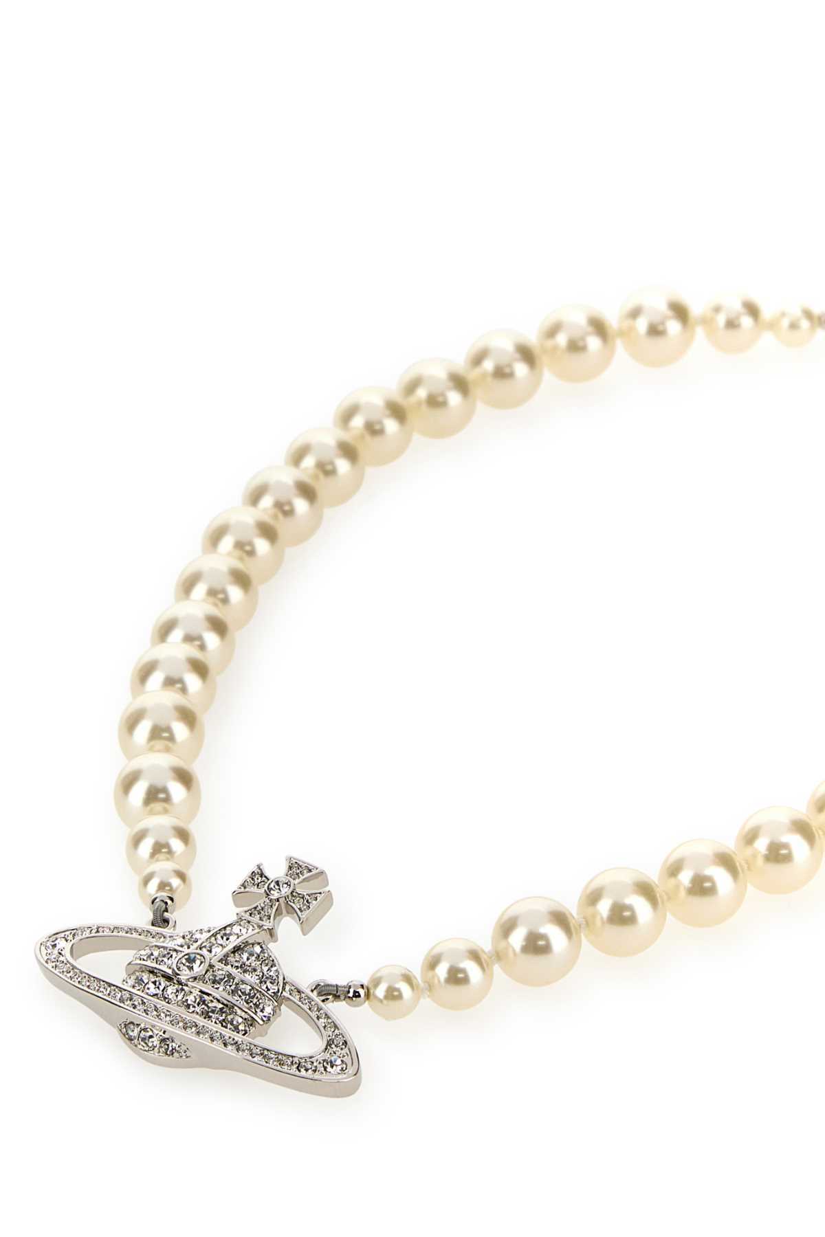 VIVIENNE WESTWOOD VIVIENNE WESTWOOD LOGO EMBELLISHED CHOKER