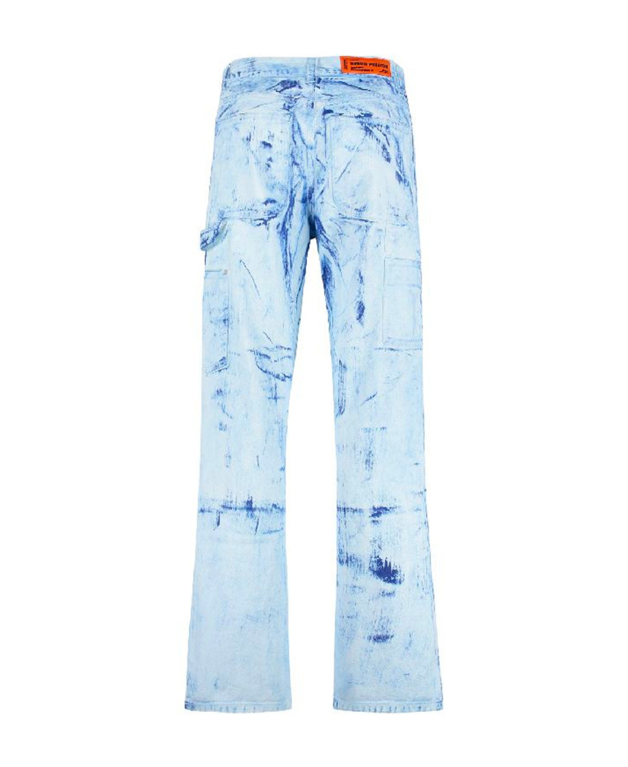 Heron Preston Distressed-effect Denim Jeans In Blue