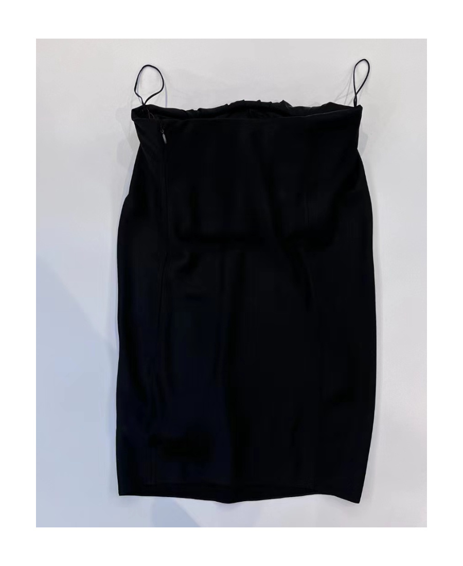 Saint Laurent Strapless Mini Dress In Black