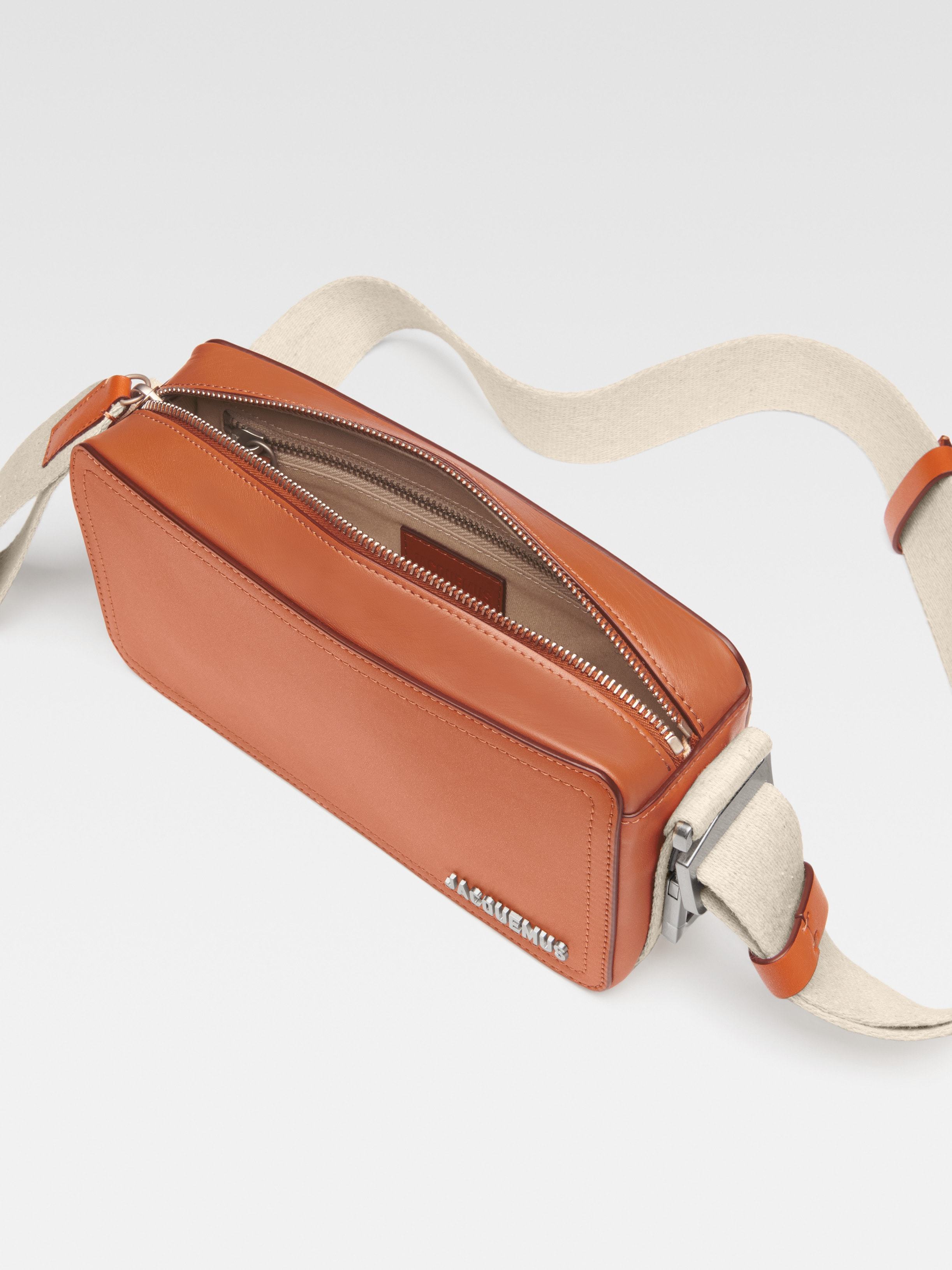 Jacquemus Men Le Cuerda Horizontal Crossbody Bag In Orange