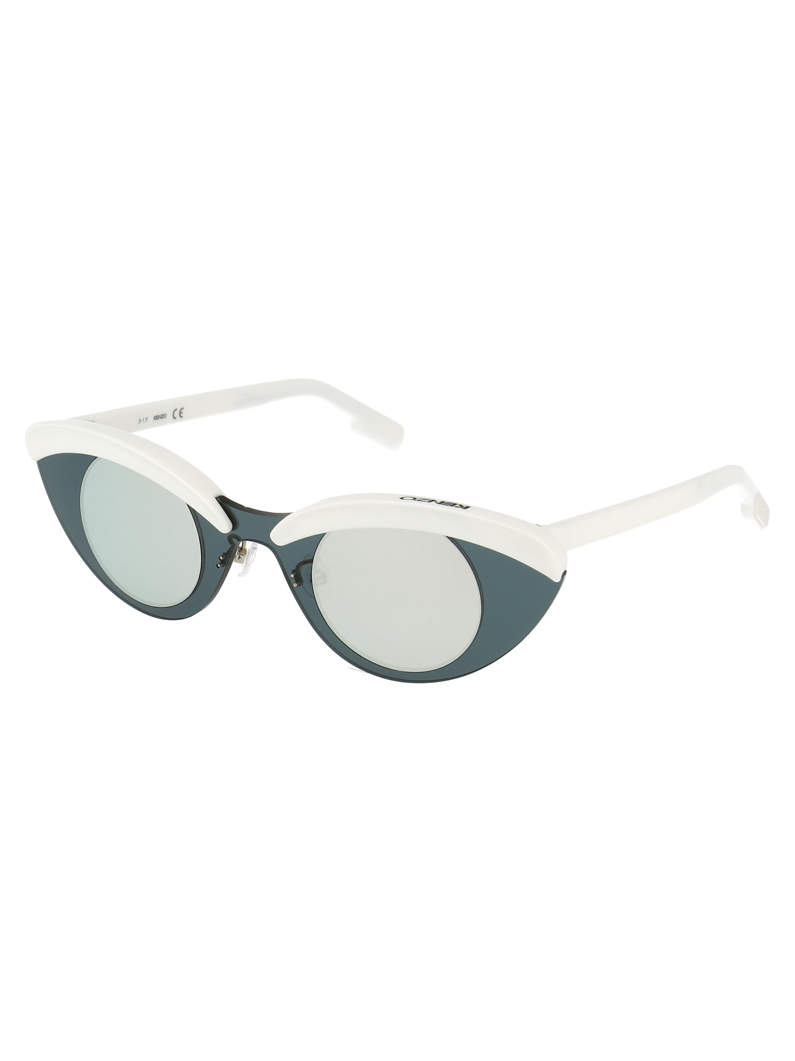 Kenzo Logo Sunglasses In White