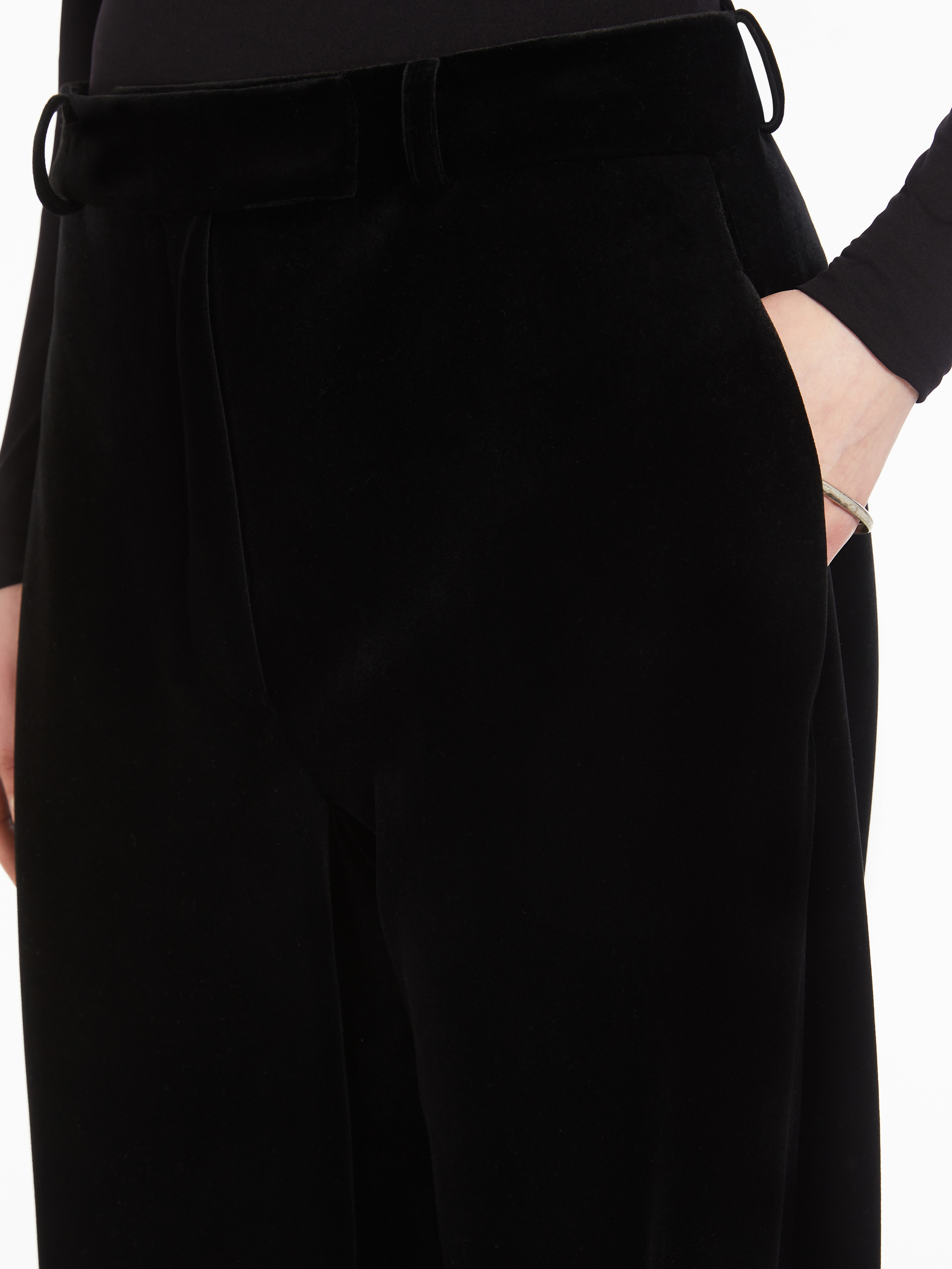Sportmax Pleated Casual Pants In Black