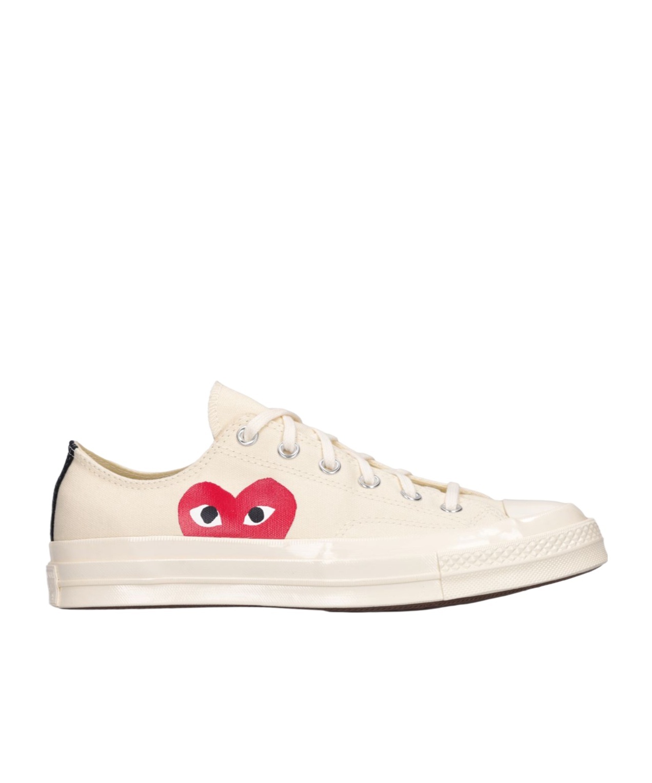 Comme Des Garçons Play Lacing Low-cut Casual Shoes In Neutral