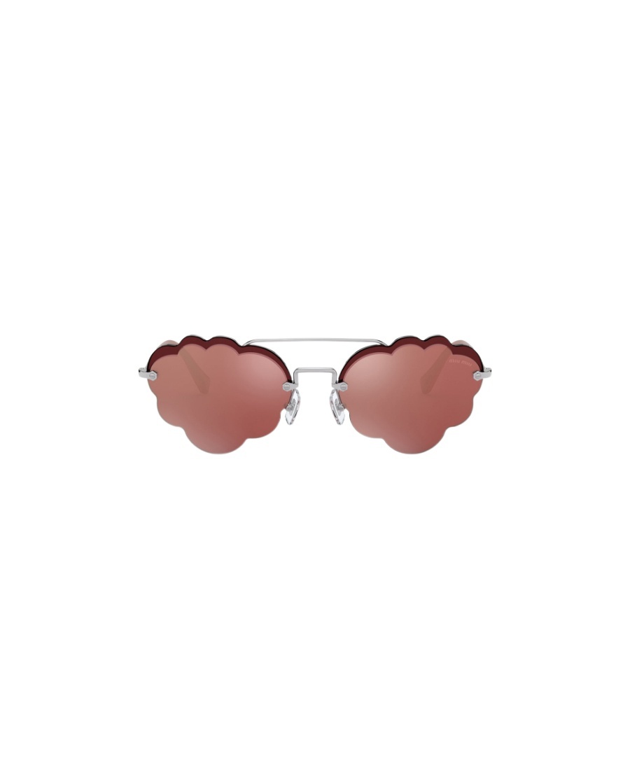 Miu Miu Logo Sunglasses In Pink