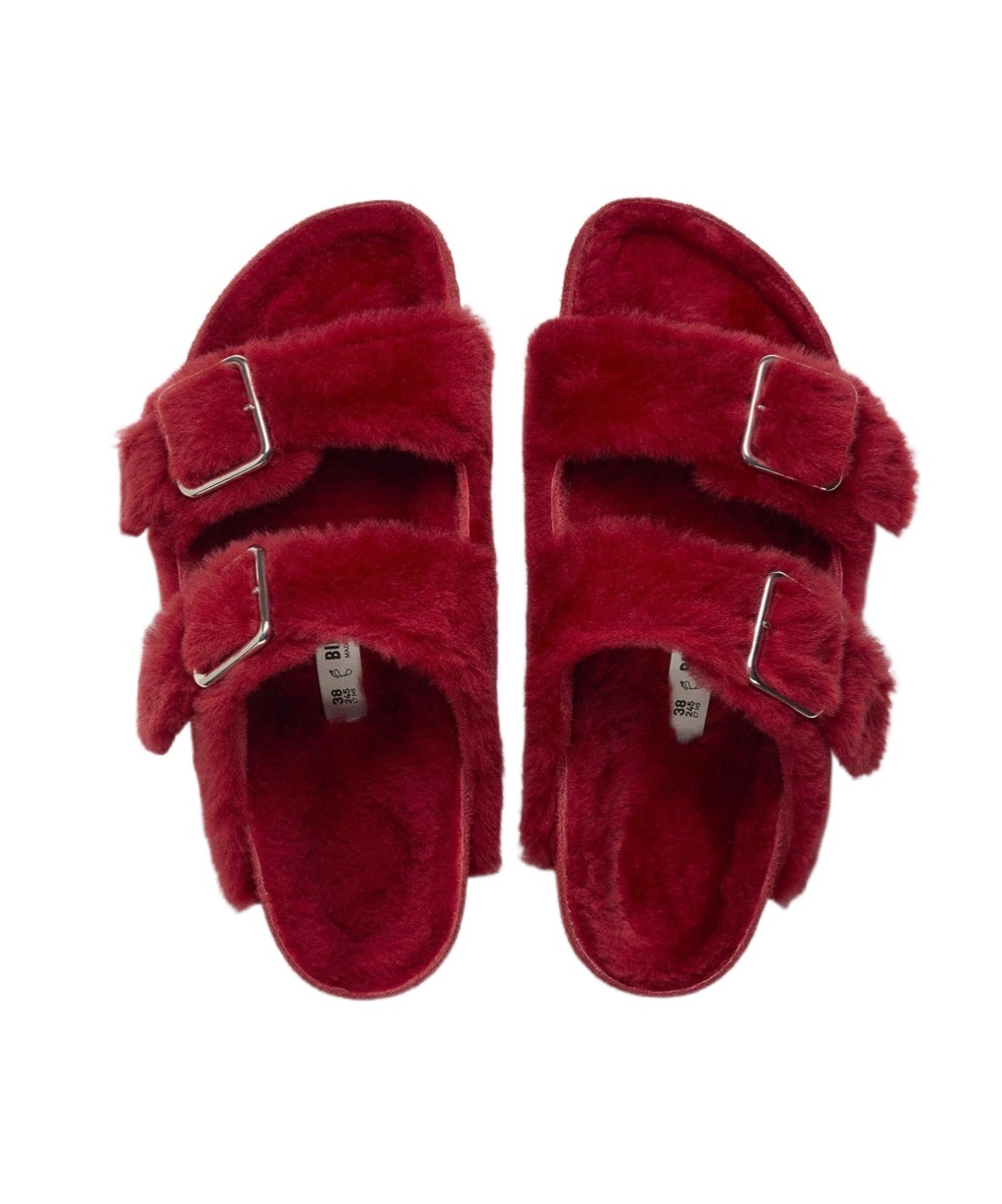Shop Birkenstock Arizona 1774 Sandals In Red